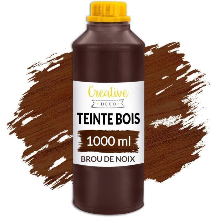 Teinture Bois - Creative Deco - Brou De Noix - 1L - Séchage Rapide - Non Toxique - Protection