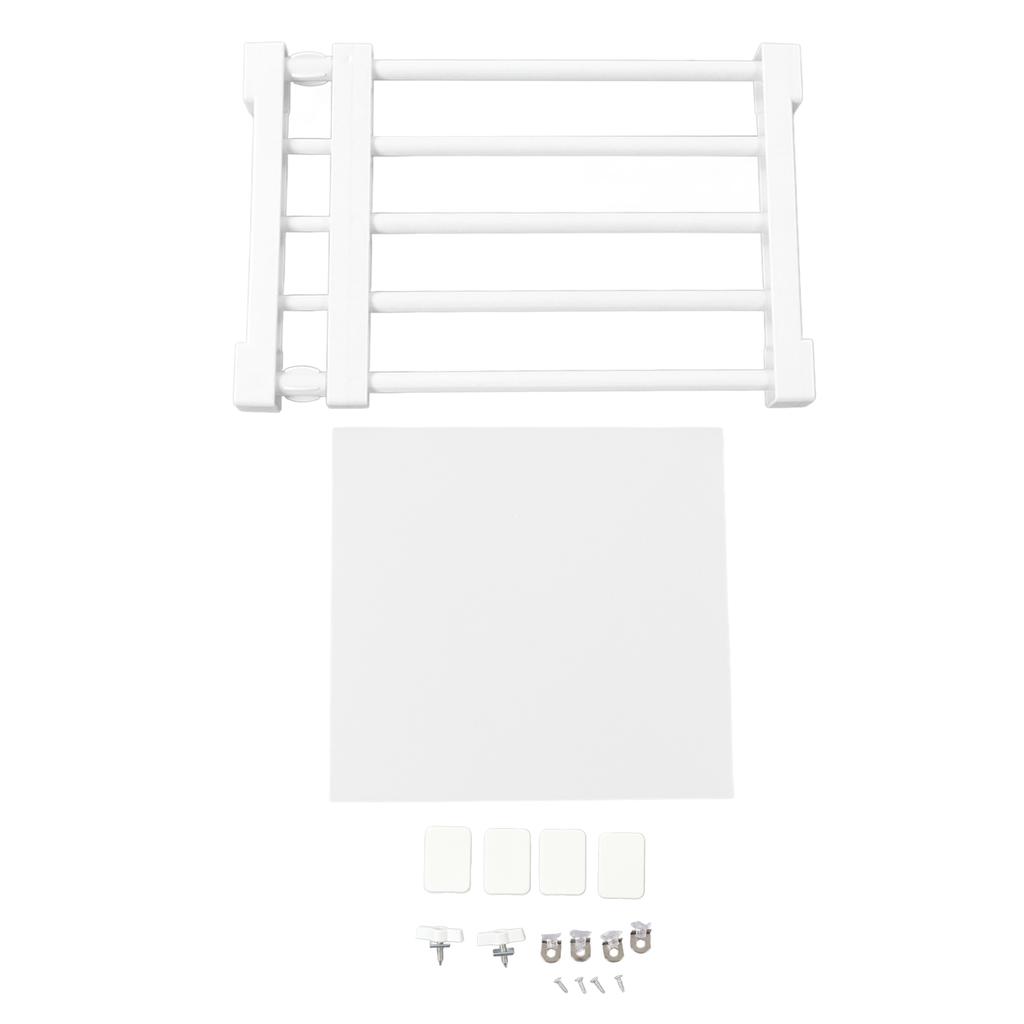 Closet Tension Shelf Expandable Nail  Cabinet Divider Storage Rack for Wardrobe Cupboard