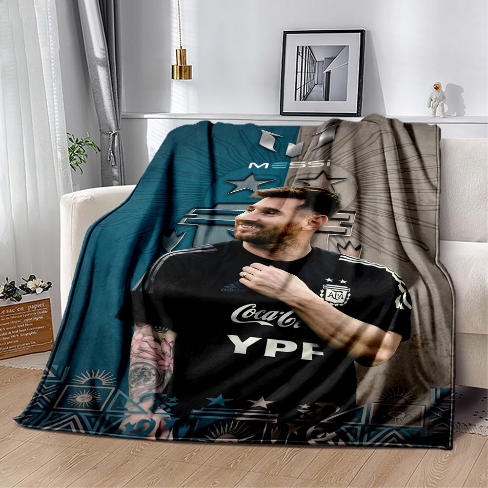 Messi 301 Blanket Comfortable Suitable for Bed Sofa Office Chair Four Seasons Universal Modern Birthday Christmas Gift Blanket