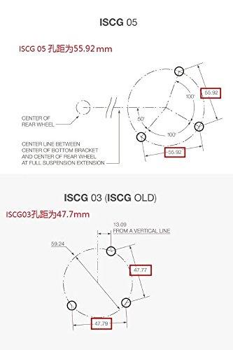 FOURIERS ISCG 05 BB Adapter Bottom Bracket Plate Chain Guide