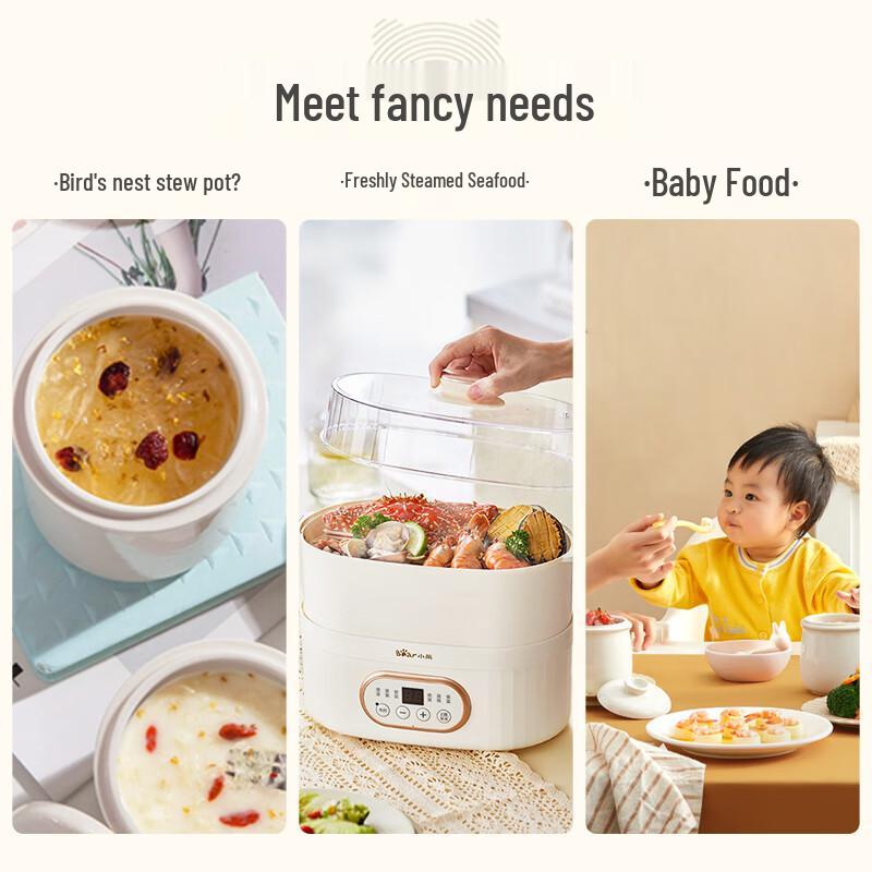 BEAR Casserole électrique multi-fonctions 1L