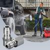 4 x Power Washer Hose Connector Coupling, Pressure Washer Quick Coupling 1/4 Inch Accessories for Pressure Washer (Silver)
