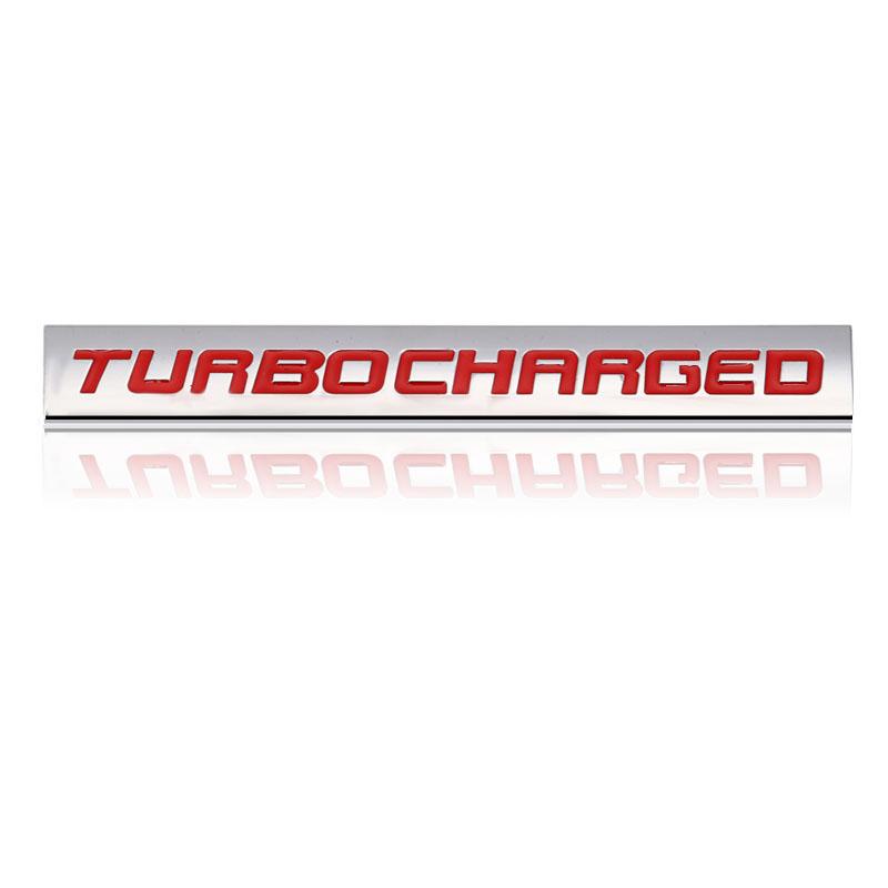 Car Sticker Twin Turbo Diesel Supercharged Turbocharged Logo Metal Emblem Badge Decal for BMW Audi Honda Toyota Jeep Ford Nissan