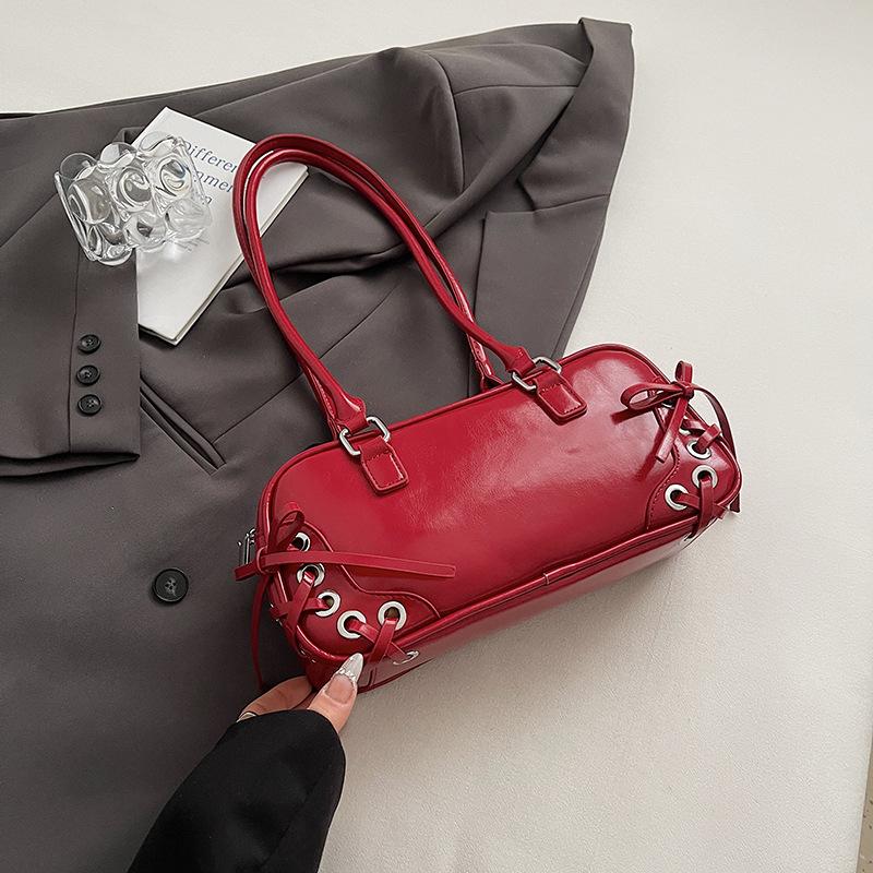 Summer Popular Small Bag Women's 2025 New Fashion Versatile Messenger Bag Portable Underarm Bowling Bag