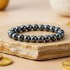 Astrotalk Karz Mukti Bracelet | Wealth & Prosperity | Original Silver Hematite | Good Fortune & Protection | Astrology B
