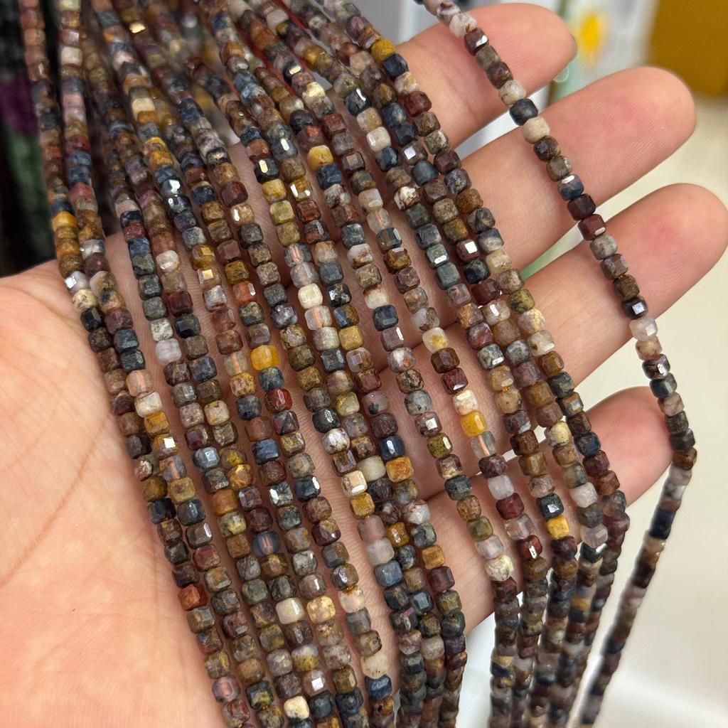 3mm Pietersite Cube Beads for DIY Jewelry