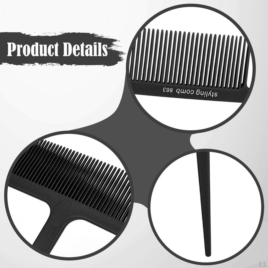 Hair Coloring Comb, Dyeing Highlighting Ergonomically Shaped, Made of PP for Efficient