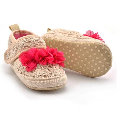 Toddler Princess First Walkers jaundzimušo bērnu meitenes Kid Prewalker mīkstās zoles apavu adīšanas apavi