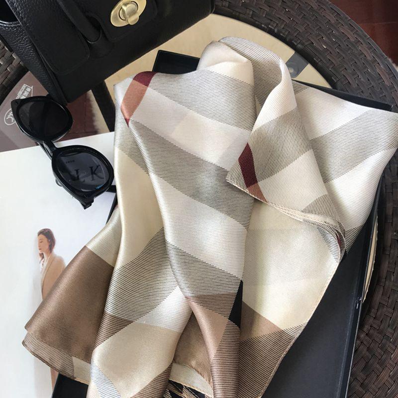 180*65cm100% seda amoreira seda chinesa lenços de luxo acessórios cachecol protetor solar xale gaze lenço de pescoço presente