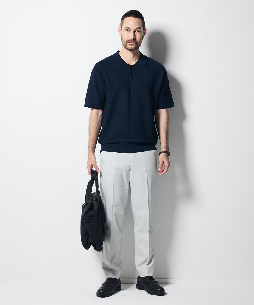 STCO Wavy Collar Knit Navy (Semi-Oversized Fit)_Sktwb55Nsn