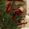 Realistic Christmas Artificial Branches Handmade Simulation Curled Flower  Wedding Decoration