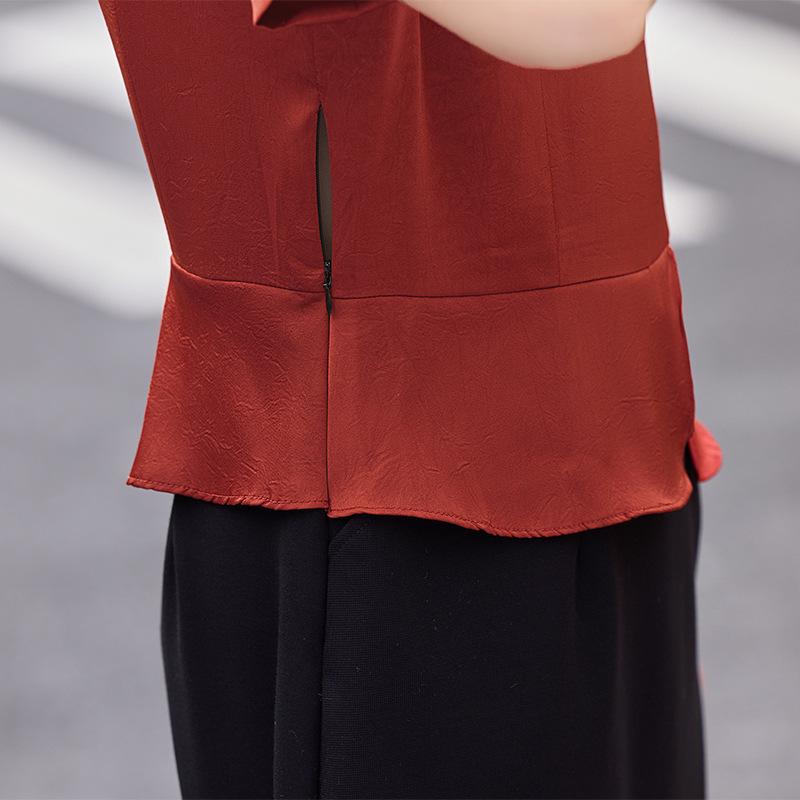 Elegant Summer 2026 Two-Piece Chiffon Dress for Middle-Aged and Elderly Women, Short-Sleeved