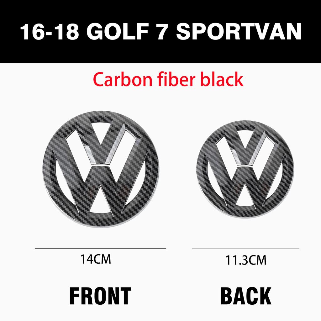 1set Black Hollow out style Car Front Grill Badge Emblem SS15 Stickers Car Logo Accessories For VW Golf 4 5 8(MK8) 7(MK7) sportvan