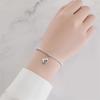New Copper Heart-Shaped Colorful Zircon Beads Pendants Charm Fit The Genuine Beautiful Bracelets Women Do-It-Yourself Jewellery