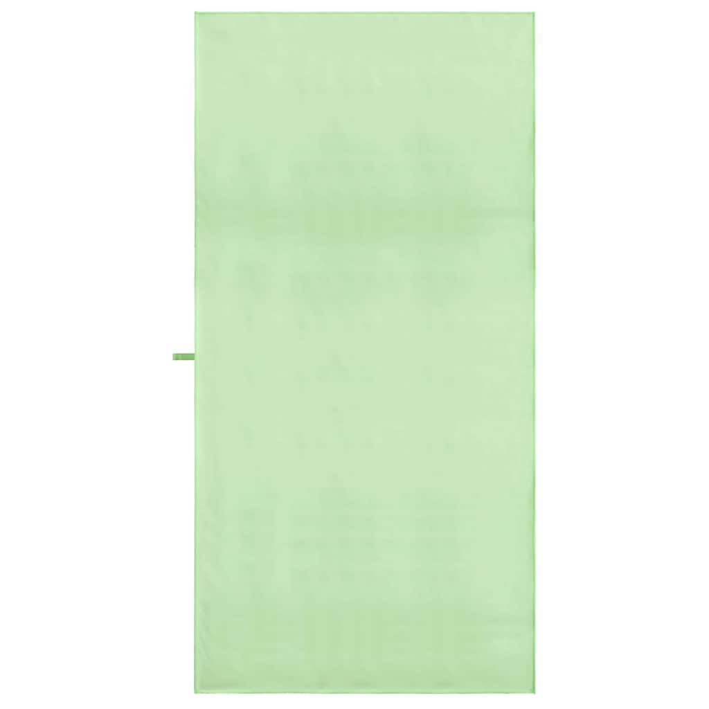 Sports Hand Towels 2 Pcs Green 180 X 90 Cm Polyester and Polyamide