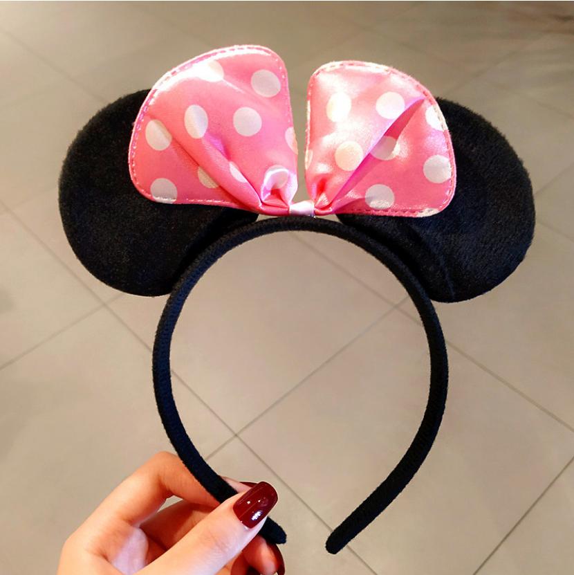 Cute Bow Mouse Ear Headbands for Girls Cartoon Hair Accessories with Lovely Design