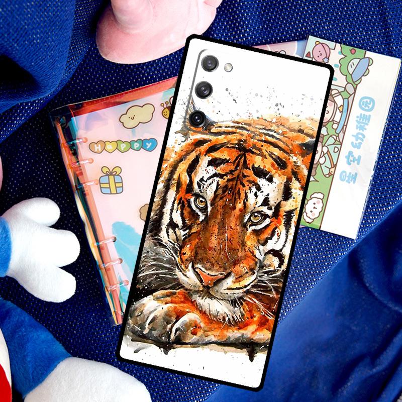 Tiger Face Case For Samsung Galaxy S26 Ultra S25 S24 S23 S21 S22 Ultra S10 S20 Plus S25 FE Cover Funda