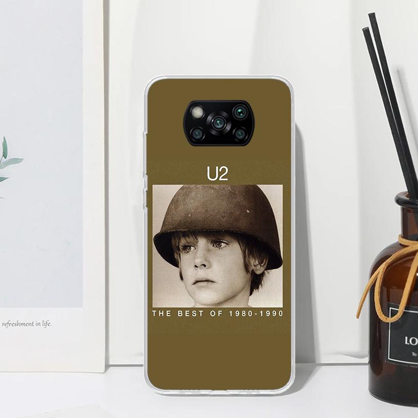 Band U-U2 Rock Phone Case For Xiaomi Poco X7 X6 X5 M7 M8 Pro F7 Ultra Redmi 15C 15 13C 13 12C 12 10 10C 10A Art Fundas Poco X7 X