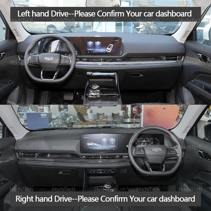 For Ford Territory Equator Sport 2022~2024 Inner Black Suede Leather Dashboard Cover Dash Mat Carpet Cape Cushion DashMat Pad