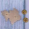 1pc Charm Four Tailed Flower Fox Hard Enamel Pin Cute Cartoon Plant Pastel Sakura Brooch Japanese Unique Fashion Kitsunes Badge