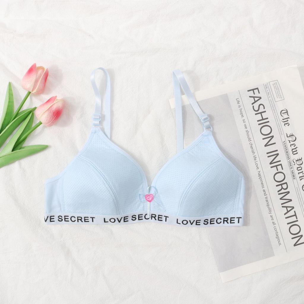 Kabelloses Baumwoll-BH-Set für Mittel- und Oberstufenschülerinnen - Bequem, dünn und stützend