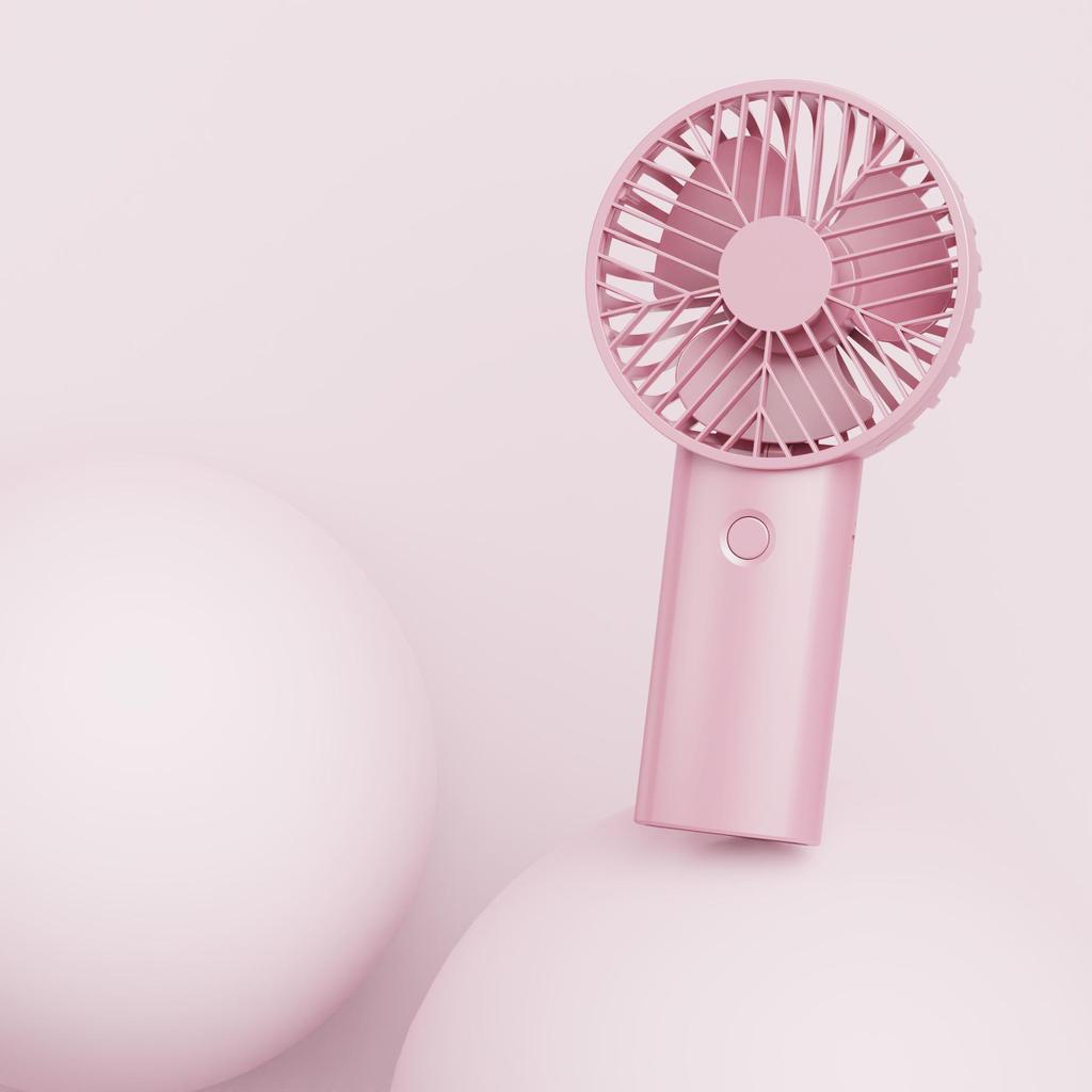 Tragbarer Mini-USB-Wiederaufladbarer Tischventilator mit Digitalanzeige