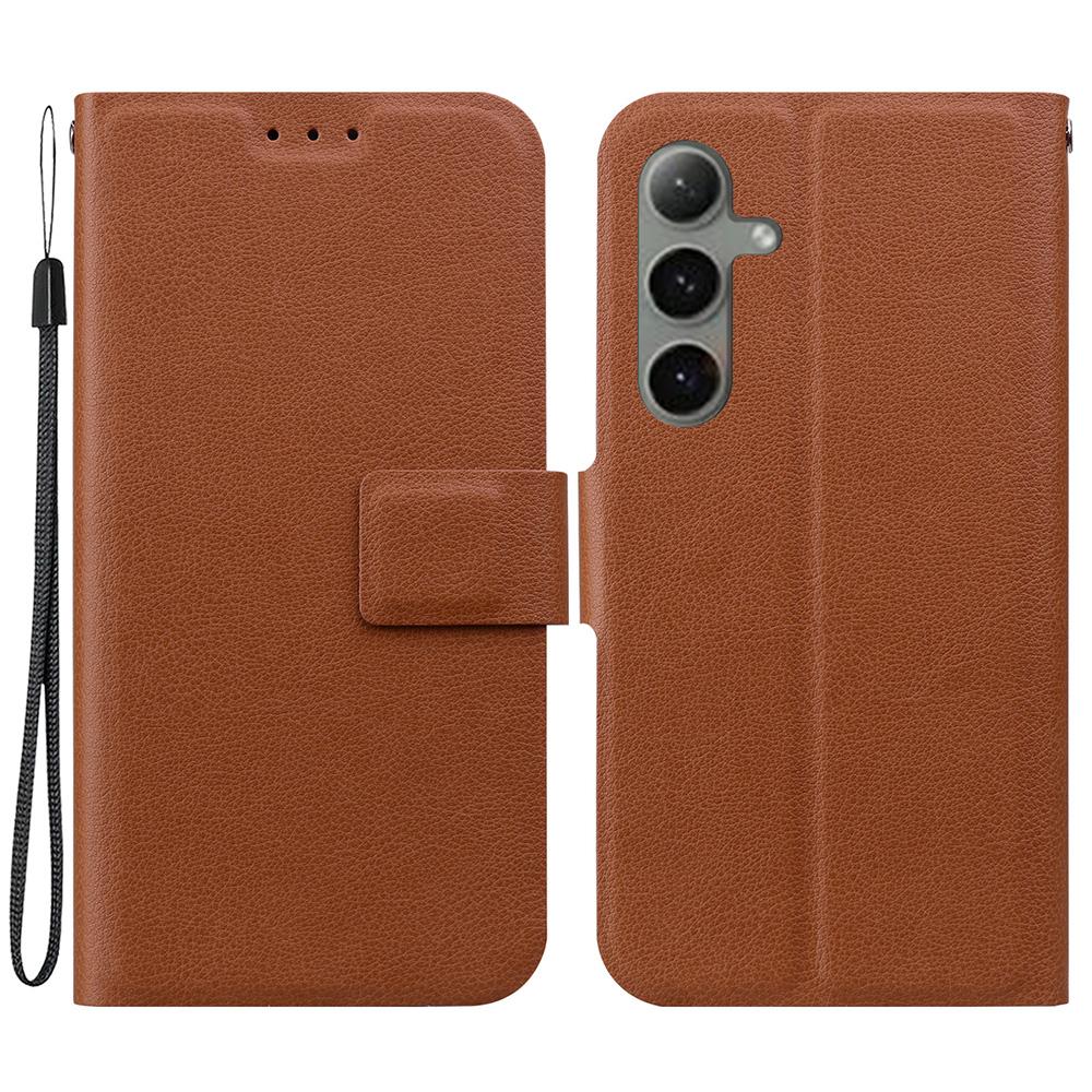 For Samsung Galaxy S24 FE Case Ultra-Thin PU Leather+TPU Phone Cover with Card Slot