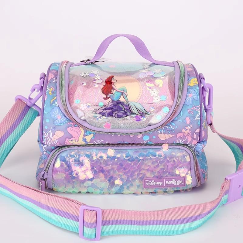 Smiggle Kids Lunch Bag Large Capacity Insulated Lunch Box Tote for School Students Portable Meal Cooler Bag Cute Design