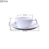 BR160ml Capacity Pure White Coffee Cup White Bone China Milk Mug Home Furnishings Breakfast Cup Leisure Afternoon Black Tea  CupsEY