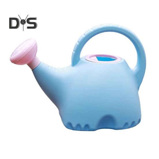 

Лейка 1,5 л, мультяшный слон, детская лейка со съемной душевой головкой для деревьев бонсай, домашнего офиса, настольных растений синий/розовый