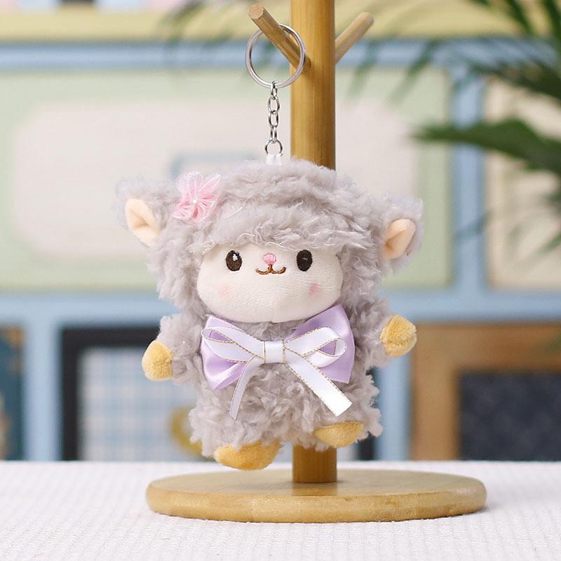 Pecora di peluche regalo per bambini con imbottitura in cotone PP per decorazioni nuziali e ciondolo per borsa