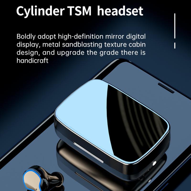 New Product Wireless Dual -ear TWS Charging Display Touch 5.1 Bluetooth Headset