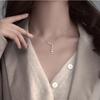 Elegant 925 Sterling Silver Shiny Zircon Star Choker Silver Simple Gift For Girls Necklace Women Party Female Fine Jewelry