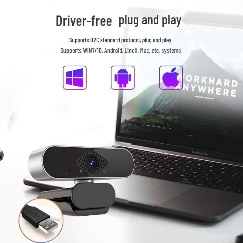 HD Webcam for Online Classes, Exams, Streaming, or Home Use on Desktop & Laptop