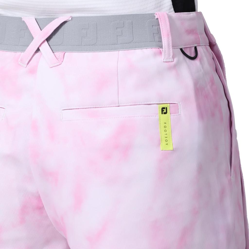 FootJoy TWINSOF Water-Repellent Tie-Dye Print Multi-Way Culottes, Neo Pink, Women's, Size Small, FJW-S24-P07, 82152-S
