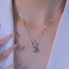 2025 Silver Clavicle Necklace for Women - Non-Fading, Washable, Light Luxury Pendant