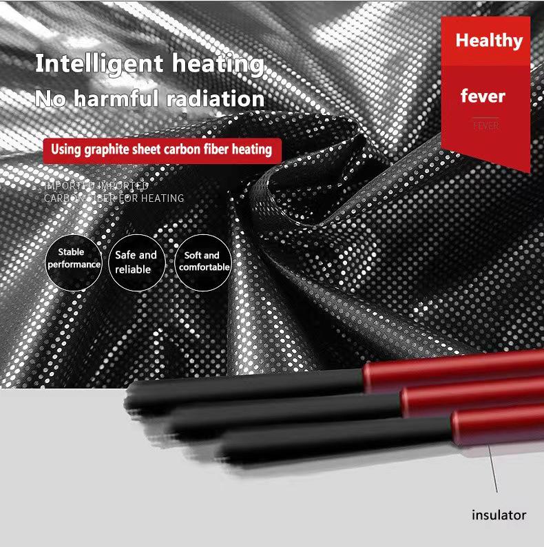 Nine-Zone USB Electric Smart Heating Vest with Carbon Fiber Warmers.