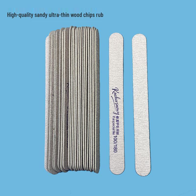 Ultra-Thin Washable Wood Chip Nail File for Shaping and Buffing In Salons
