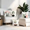 4Pcs Bohemian Geometric Leaf Print Single-Sided Cushion Cover For Living Room Bedroom Car Home Decor