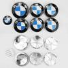 7 Pezzi Emblema Cofano Anteriore Auto Logo 50° Anniversario 82mm + Distintivo Posteriore 74mm + Coprimozzo Ruota 68mm Copertura Decorativa Styling per BMW M