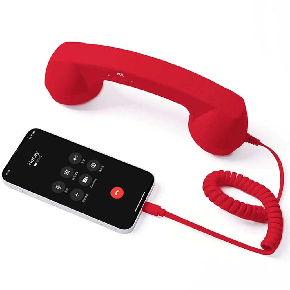Wired Receiver Retro Telephone Handset Handheld Telephone Receiver  For Mobile Phones