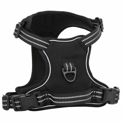 Reflective Adjustable Dog Harness Black XL