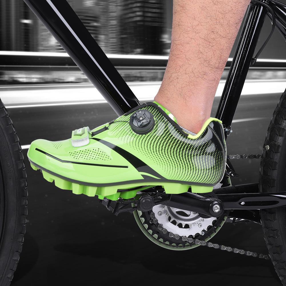 

Unisex Bike Cycling Ultralight Breathable Non-Slip Locking Shoes Sport Racing Accessory for Mountain Road Bicycle