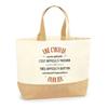 Tote Bag - PLANETEE - A Cynthia So Great To Forget - Jute & Cotton - Large Capacity - Printed In France