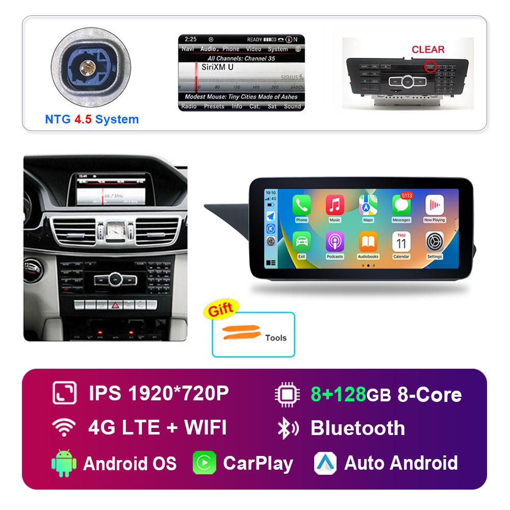 10.25 Inch for Mercedes Benz E Class W212 2009 - 2015 NTG 4.0 4.5 System Android Car Radio Multimedia Player GPS HD Touch Screen