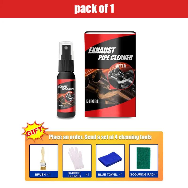 

30/120 мл комплект для очистки выхлопных труб автомобиля, многоцелевой спрей для удаления ржавчины с металлических труб, средство для удаления ржавчины, обслуживание автомобиля, мотоцикла