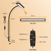 70cm Stepless Dimming Night Light Computer Reading Bedside Screen Lights Color Clamp Books Lampu Lamps Study Bulb Room Usb Eye 3