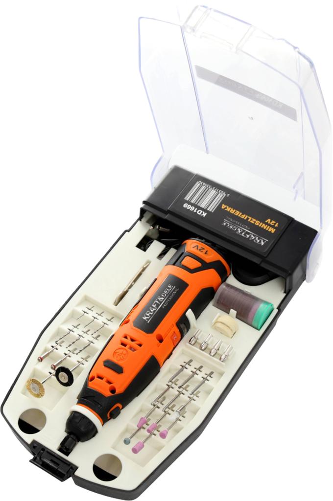 MINI GRINDER 12V + ACCESSORIES KD1669