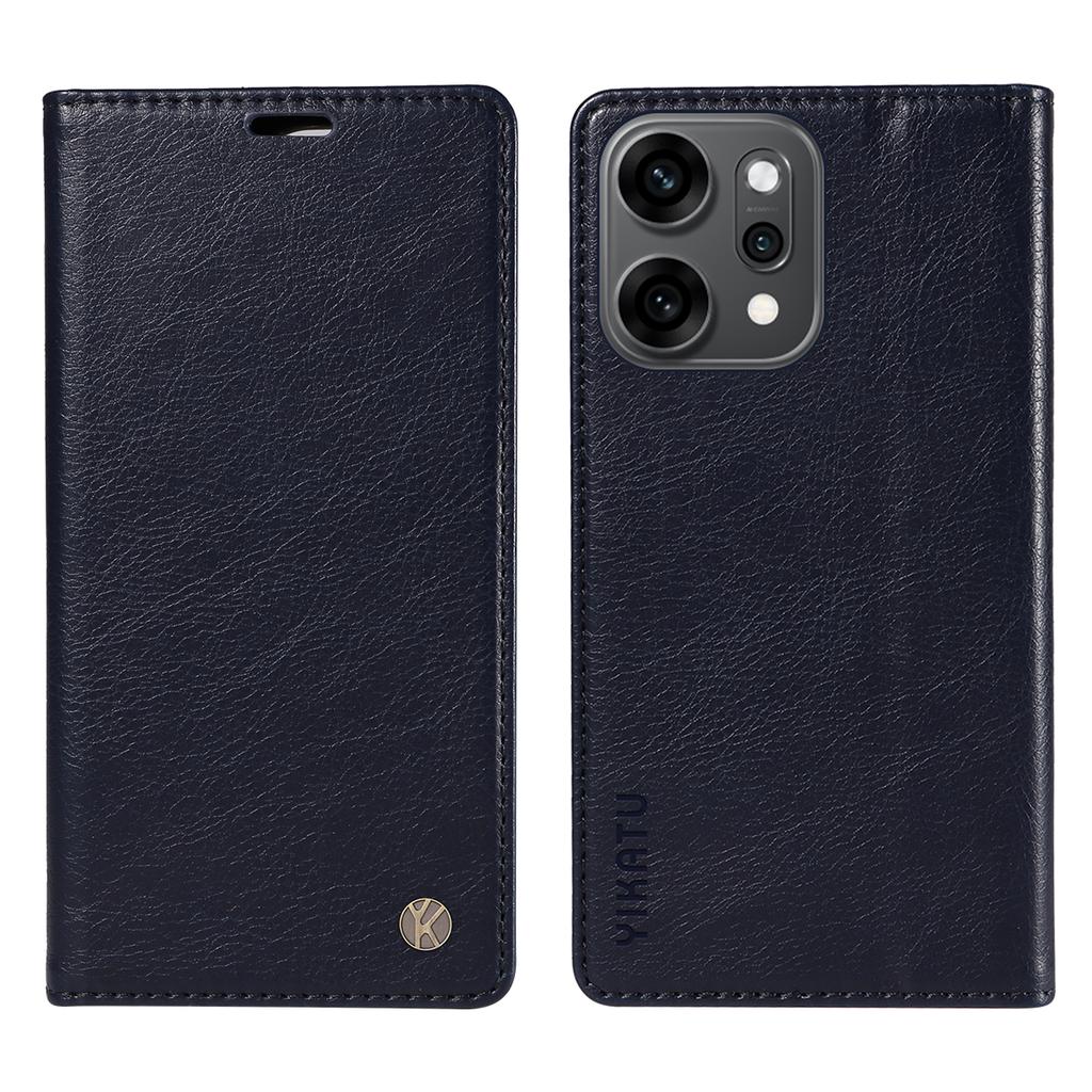 For Oppo Reno14 Pro 5G (China)/Oppo Reno14 Pro 5G (Global) Wallet Case YIKATU YK-006 Magnetic Closure Leather Phone Cover Litchi Texture