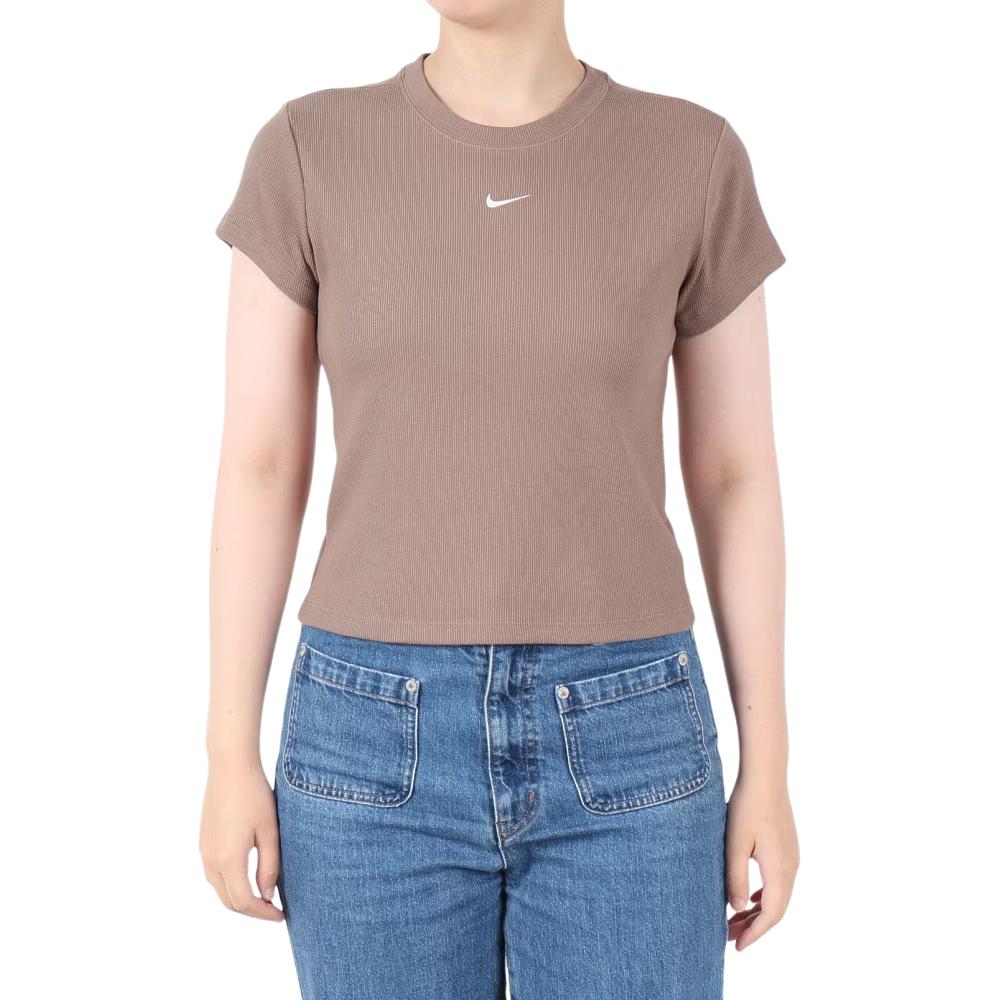 Nike Logo Slim Fit Round Neck Short Sleeve T-Shirt Women Tops HV4995-214